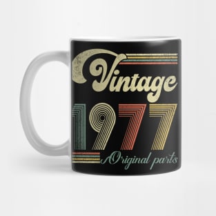 Retro Vintage 1977 47th Birthday Gift Men Women 47 Years Old Mug